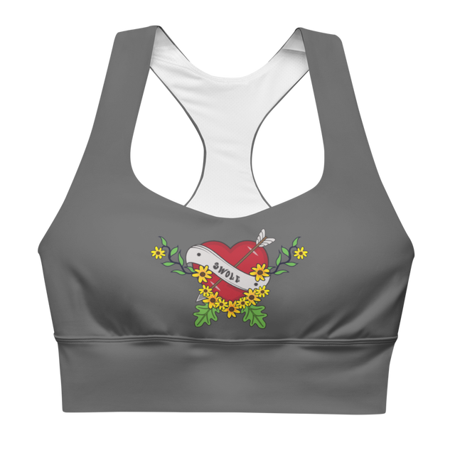 Padded Sports Bra, Christmas Sports Bra, Yoga Sports Bra for